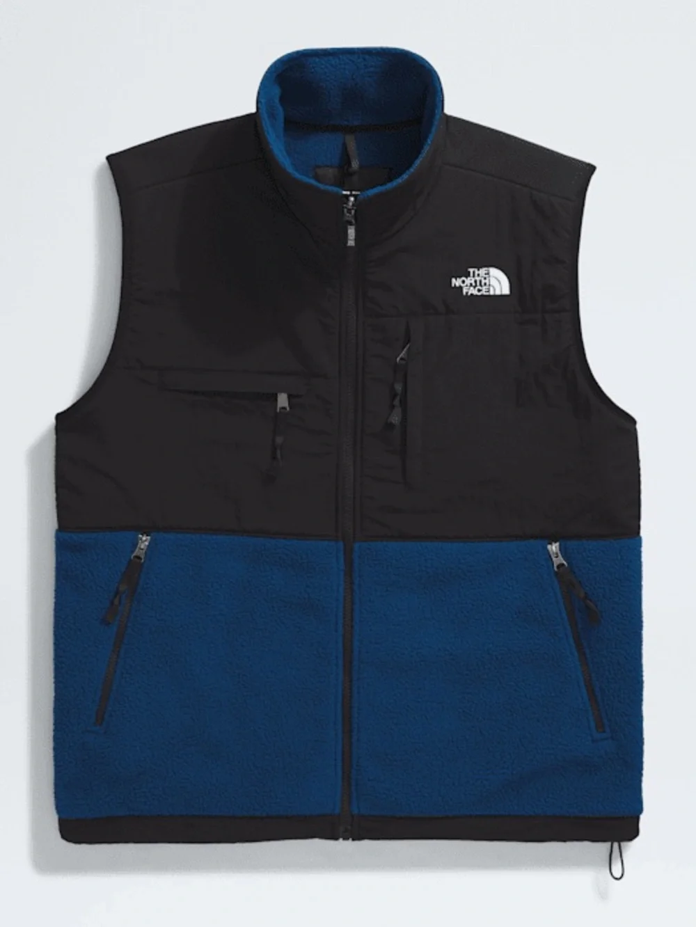 NWT The North Face Estate Blue and Black Retro Denali Vest - Men's Size Large